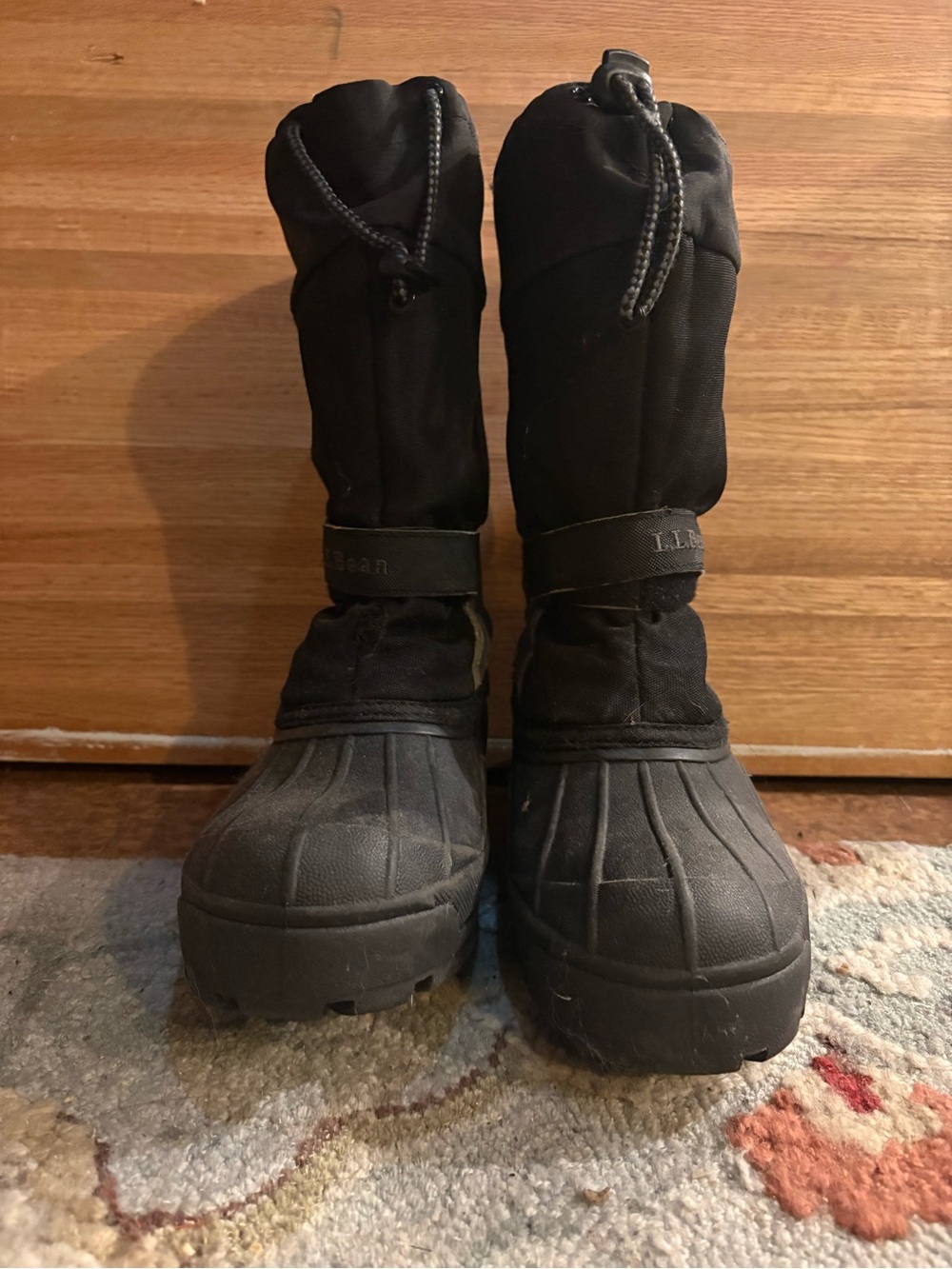 L.L. Bean Black Kids' Insulated Snow Boots